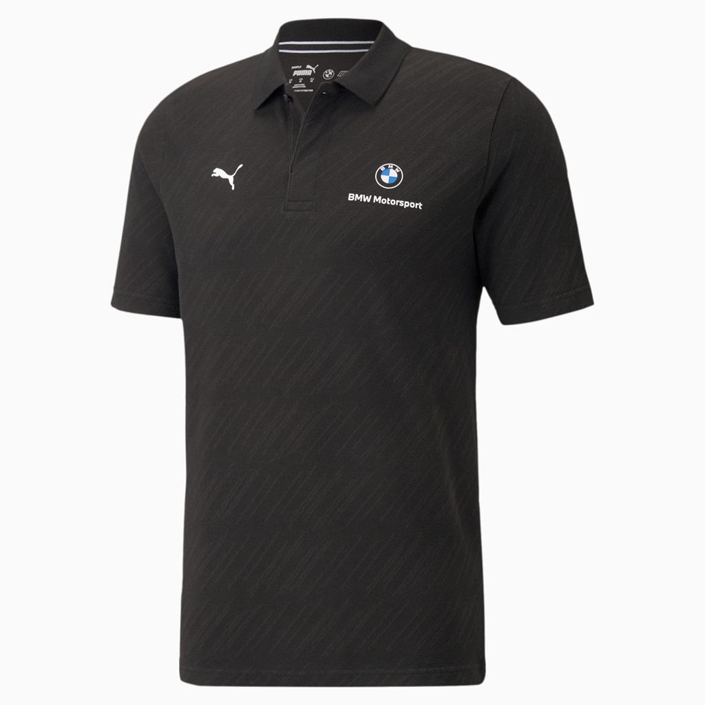 Puma BMW M Motorsport Jacquard Polo Shirt Siyah | AU4305276