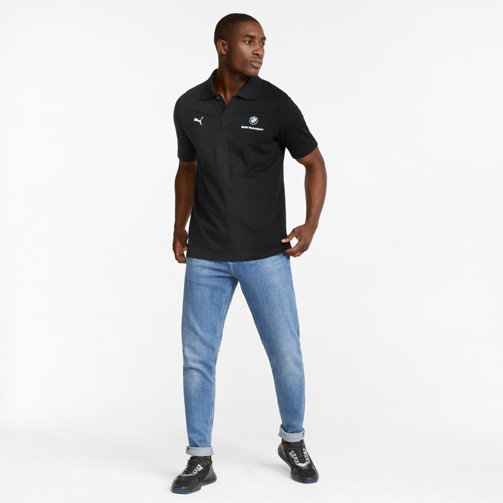 Puma BMW M Motorsport Jacquard Polo Shirt Siyah | OT1973042