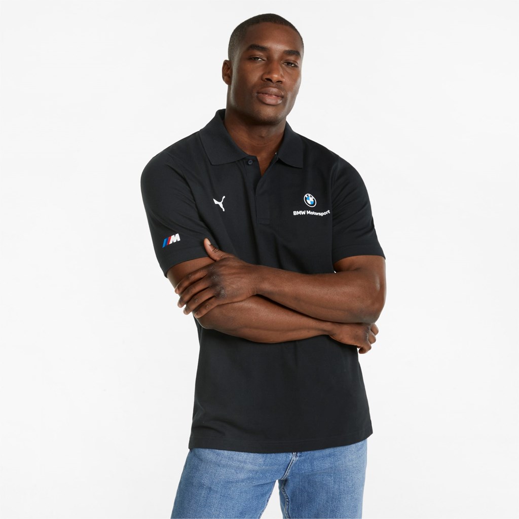 Puma BMW M Motorsport Jacquard Polo Shirt Siyah | OT1973042