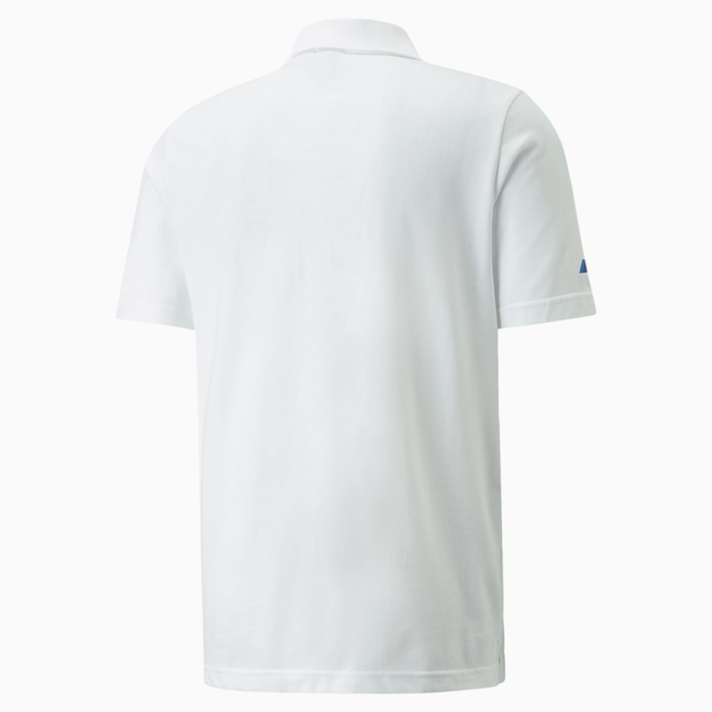 Puma BMW M Motorsport Jacquard Polo Shirt Beyaz | QA4378256