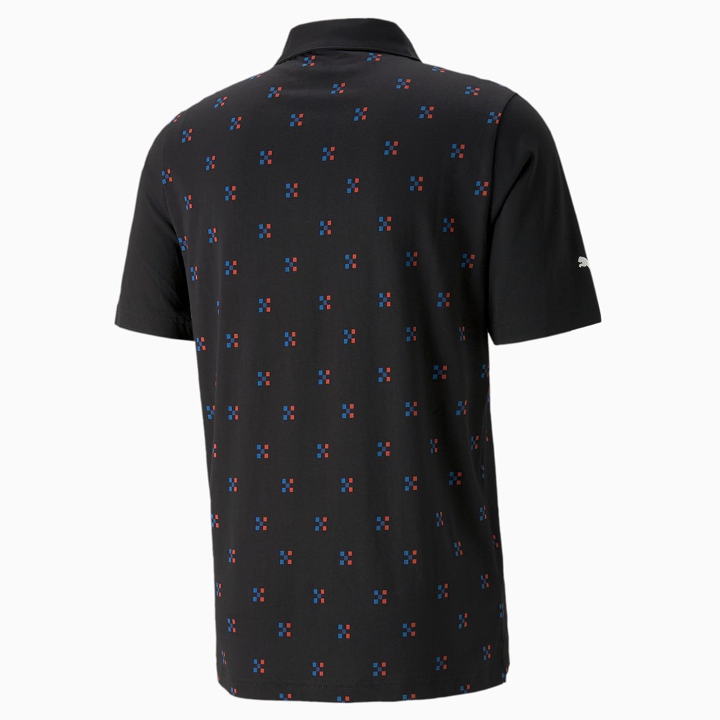 Puma BMW M Motorsport Printed Polo Shirt Siyah | YJ4853210