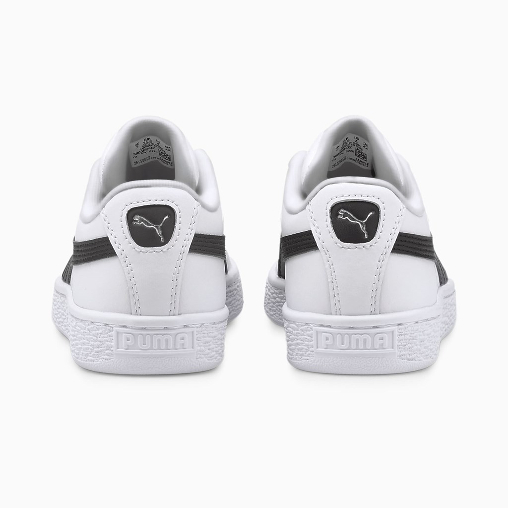 Puma Basket Classic XXI JR Spor Ayakkabı Beyaz Siyah | GP1286953