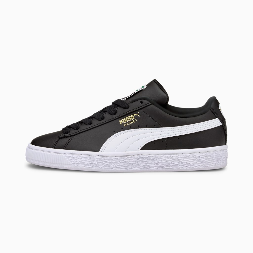 Puma Basket Classic XXI JR Spor Ayakkabı Siyah Beyaz | HR3952146