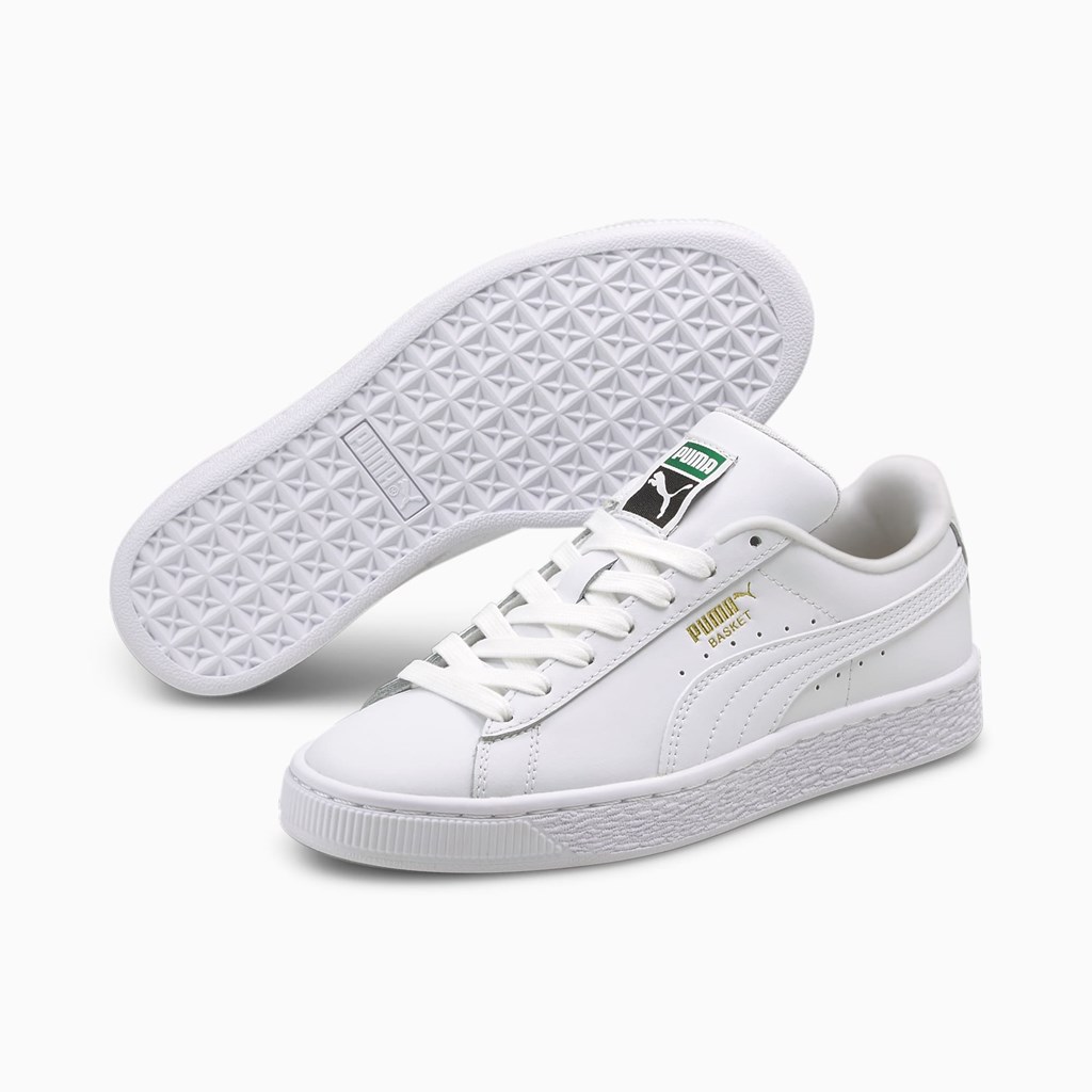 Puma Basket Classic XXI JR Spor Ayakkabı Beyaz Beyaz | NC6285904