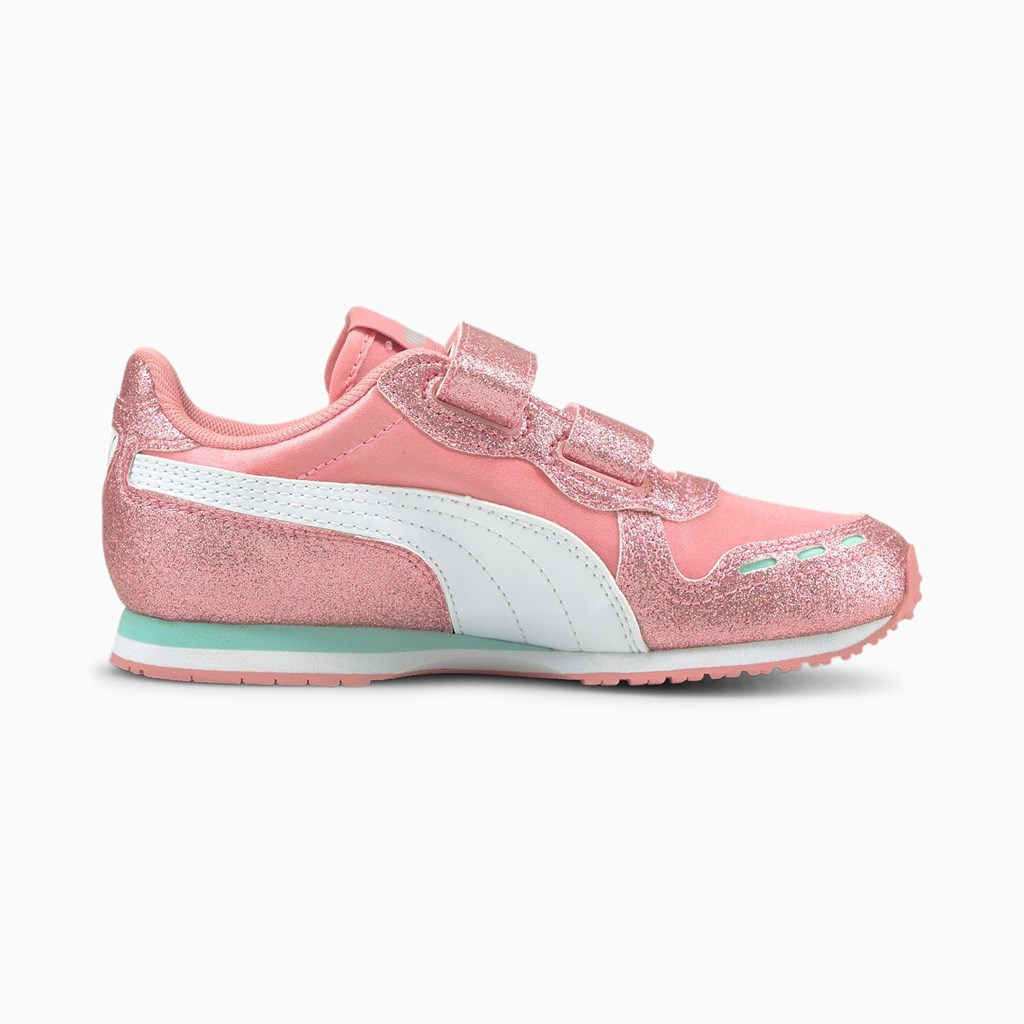 Puma Cabana Racer Glitz Ac Ps Basketbol Ayakkabısı Beyaz | XC4927105