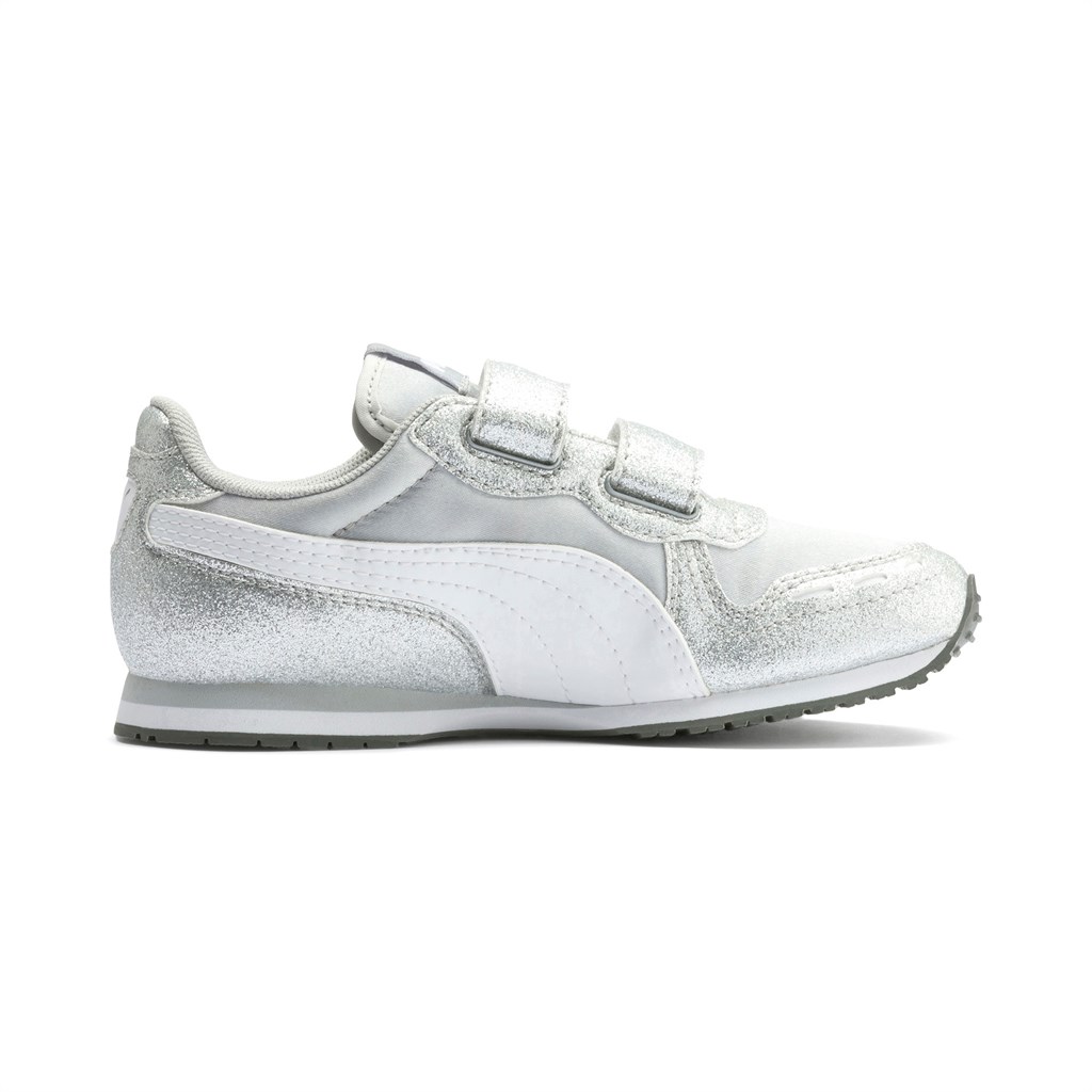 Puma Cabana Racer Glitz Ac Ps Spor Ayakkabı Gümüş Beyaz | UT1508374