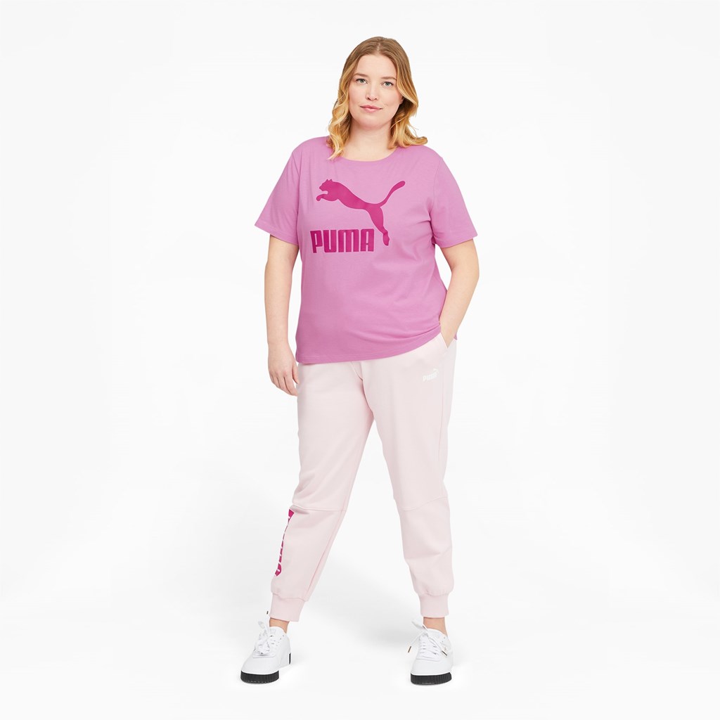 Puma Classics Logo PL Tee Opera Mauve | XV5960412