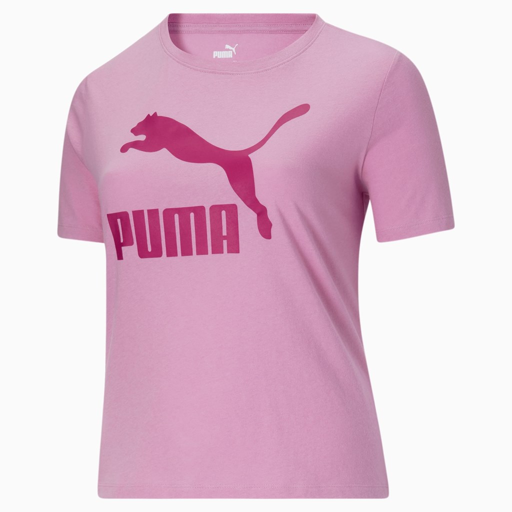 Puma Classics Logo PL Tee Opera Mauve | XV5960412