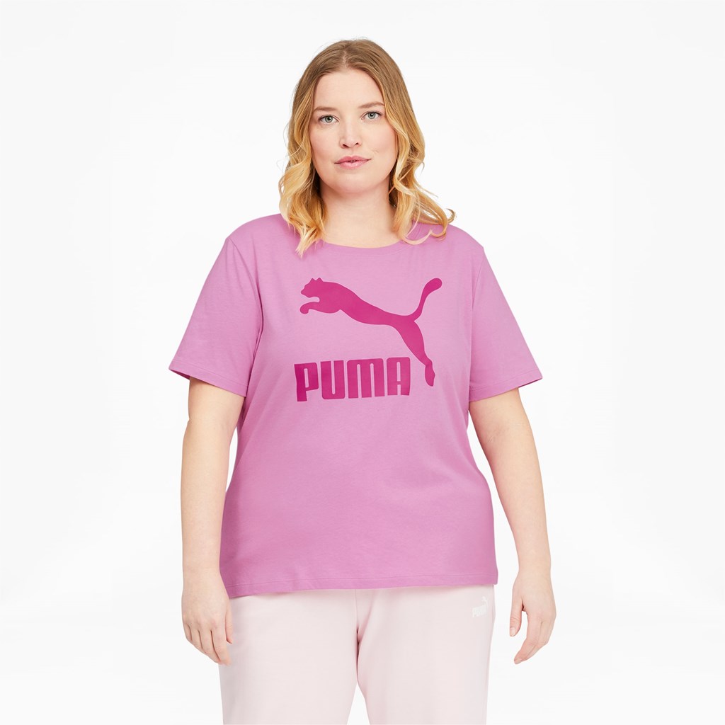 Puma Classics Logo PL Tee Opera Mauve | XV5960412