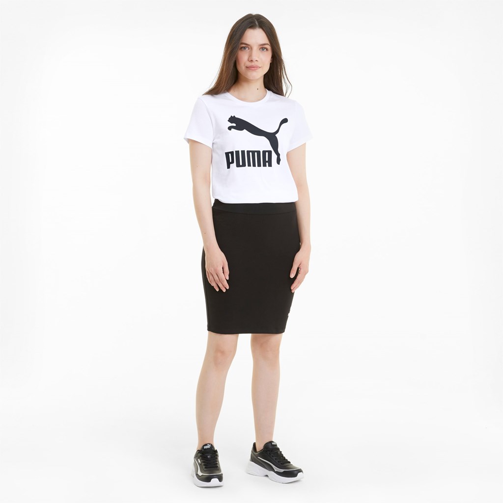 Puma Classics Logo Tee Beyaz | YG7921354