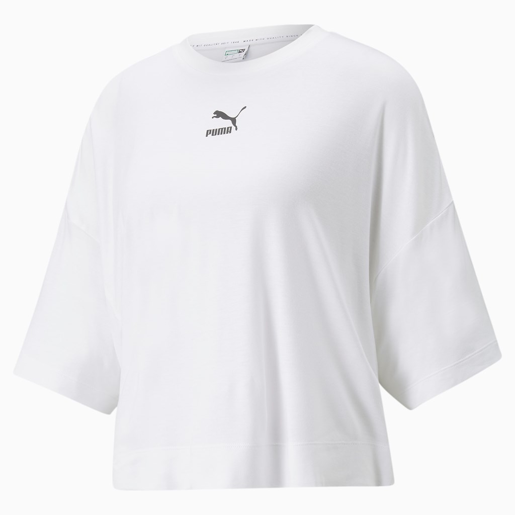 Puma Classics Splitside Tee Beyaz | IO5328401