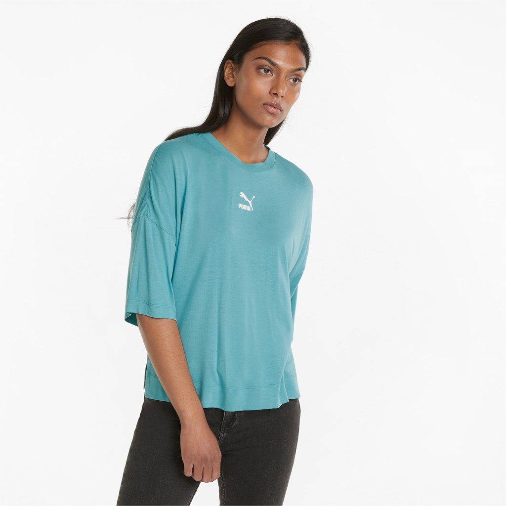 Puma Classics Splitside Tee Porcelain | GE9435287