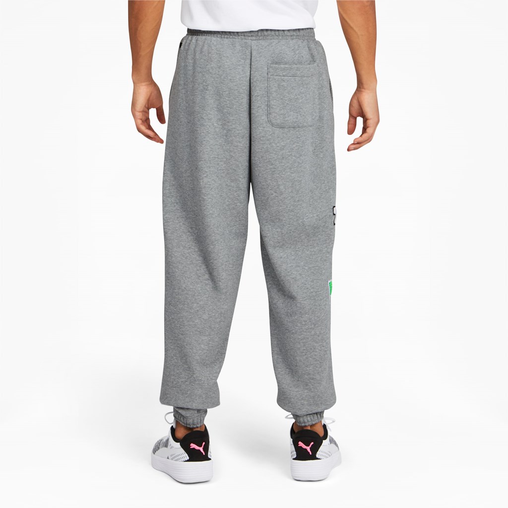 Puma Combine Basketball Pantolon Medium Gray Heather / Medium Gray Heather | YV8230497