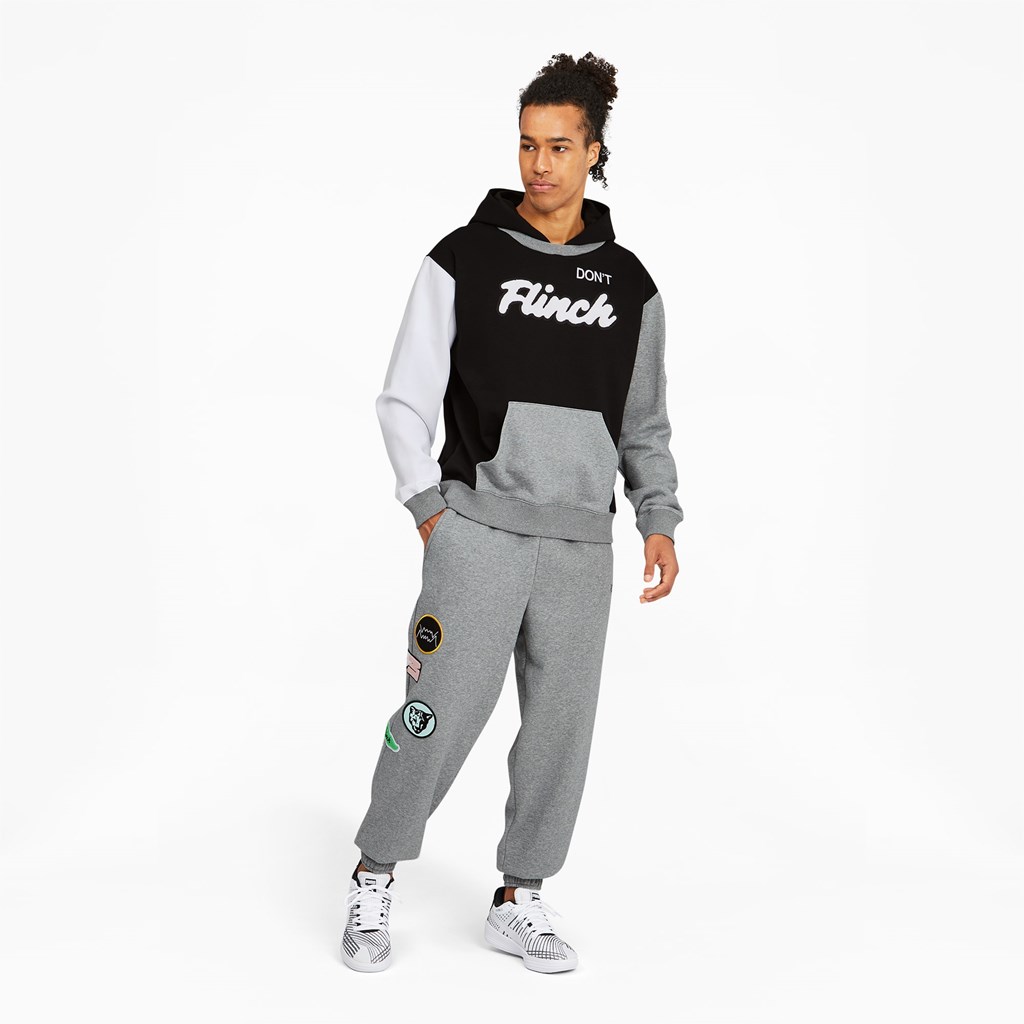 Puma Combine Basketball Pantolon Medium Gray Heather / Medium Gray Heather | YV8230497