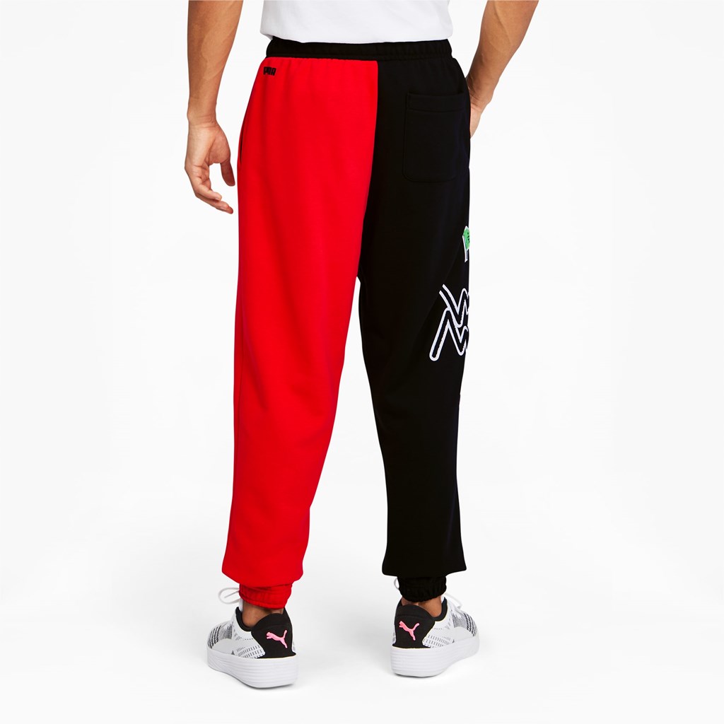 Puma Combine Basketball Pantolon Siyah Kırmızı | FL1547039