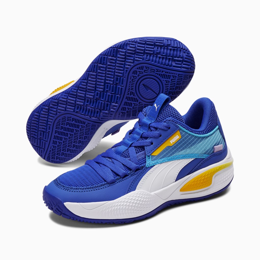 Puma Court Rider JR Basketbol Ayakkabısı Mavi | JG5097283