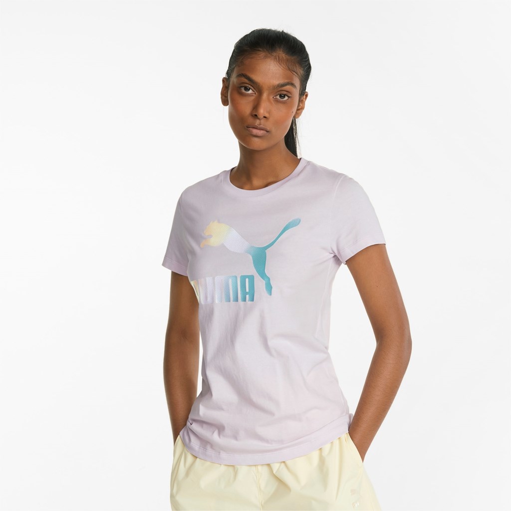 Puma Crystal Galaxy Baskılı Tee Lavanta | MD8214509