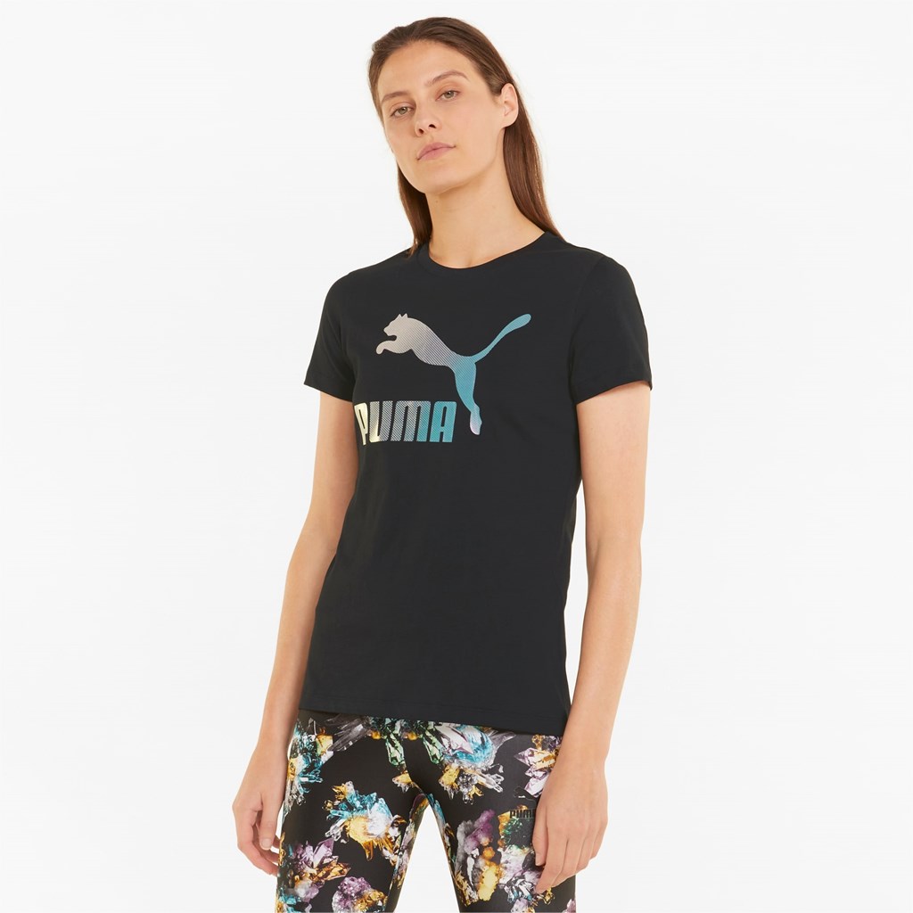 Puma Crystal Galaxy Baskılı Tee Siyah | LF8506394