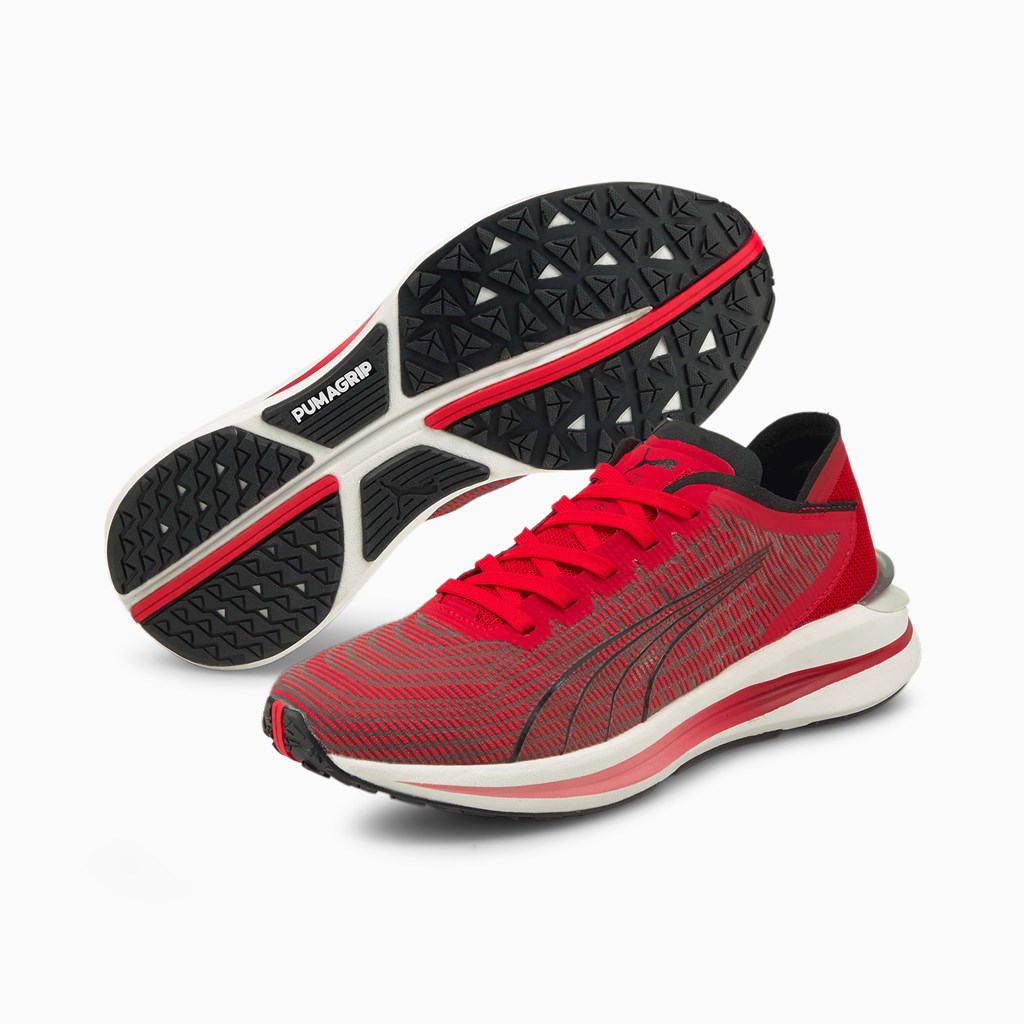 Puma Electrify Nitro JR Spor Ayakkabı Beyaz Kırmızı Siyah | SA2156903