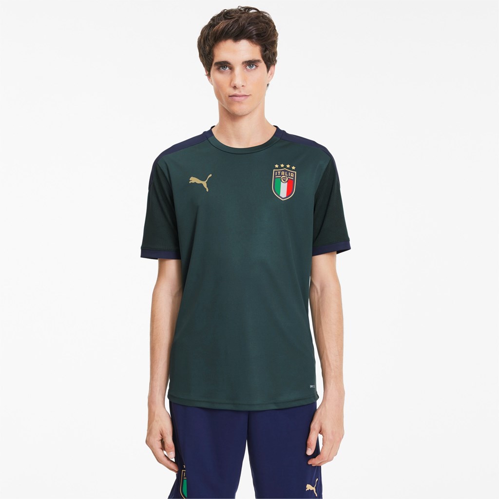 Puma FIGC Antrenman Jersey Ponderosa Pine / Peacoat | JW3947162