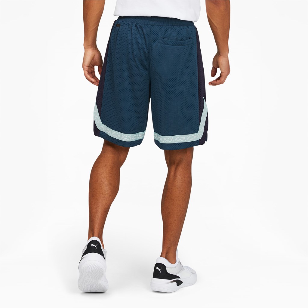 Puma Full Ride Basketball Şort Mavi | PX2948063