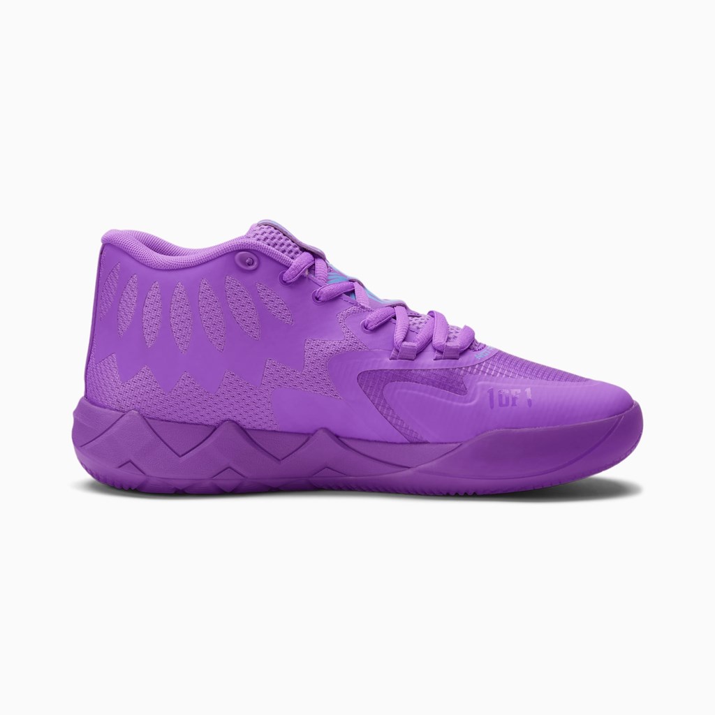 Puma MB.01 Queen City Basketbol Ayakkabısı Mor Mavi | UW3659148