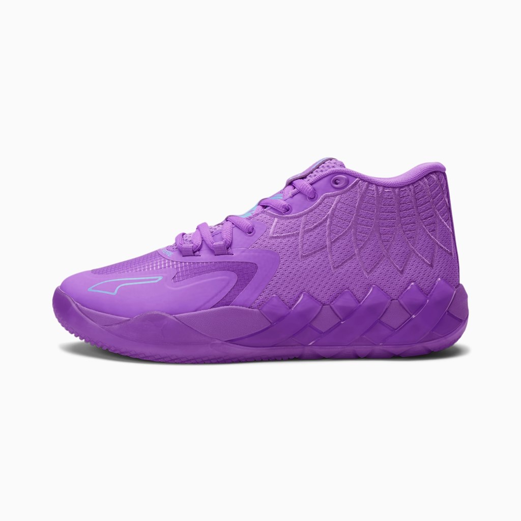 Puma MB.01 Queen City Basketbol Ayakkabısı Mor Mavi | UW3659148