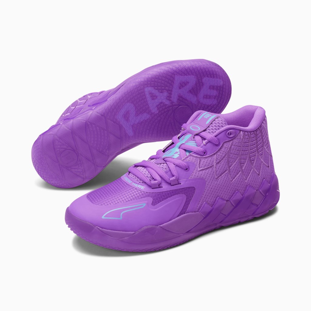 Puma MB.01 Queen City Basketbol Ayakkabısı Mor Mavi | WA5769310