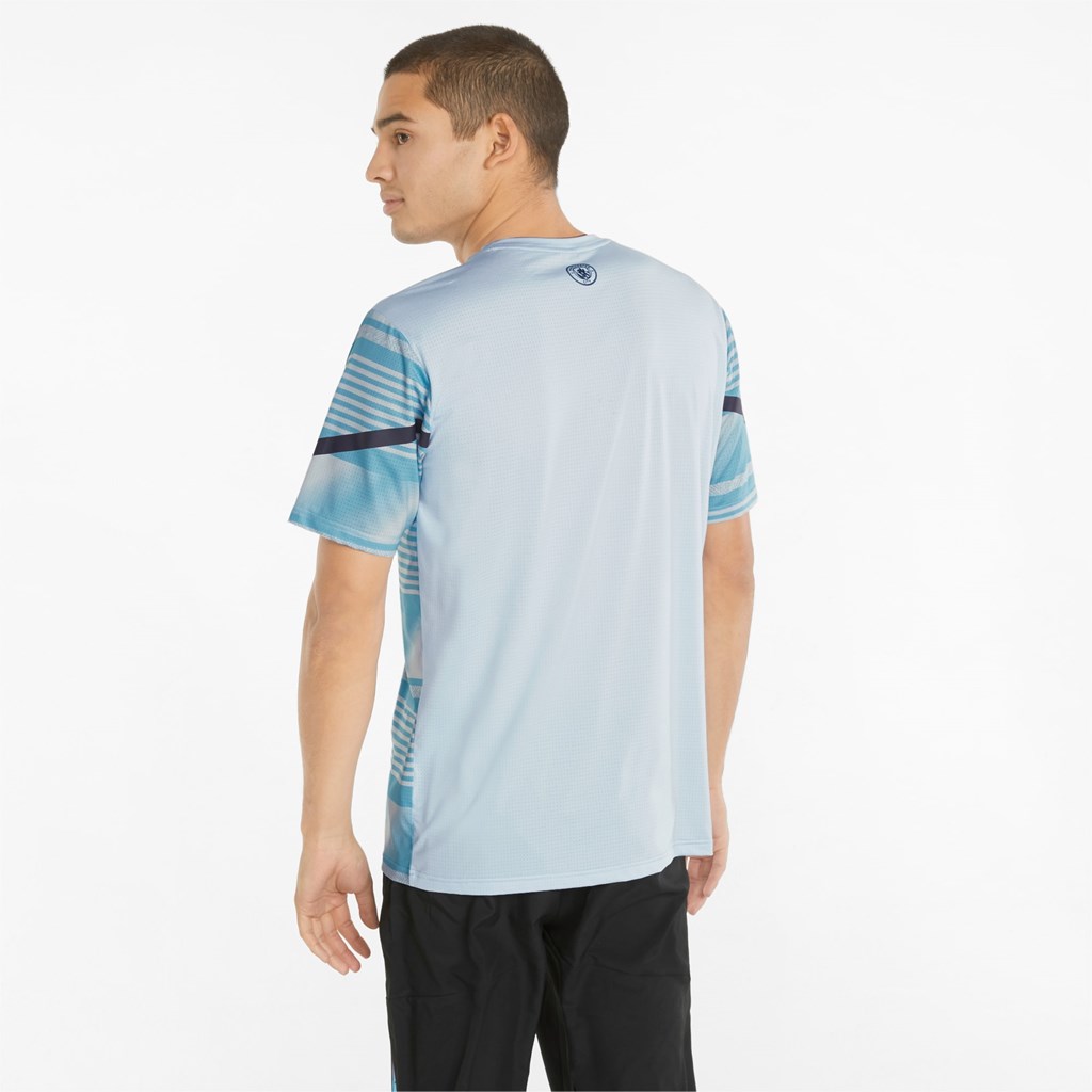 Puma Man City Prematch Soccer Jersey Heather / Peacoat | UA4136980