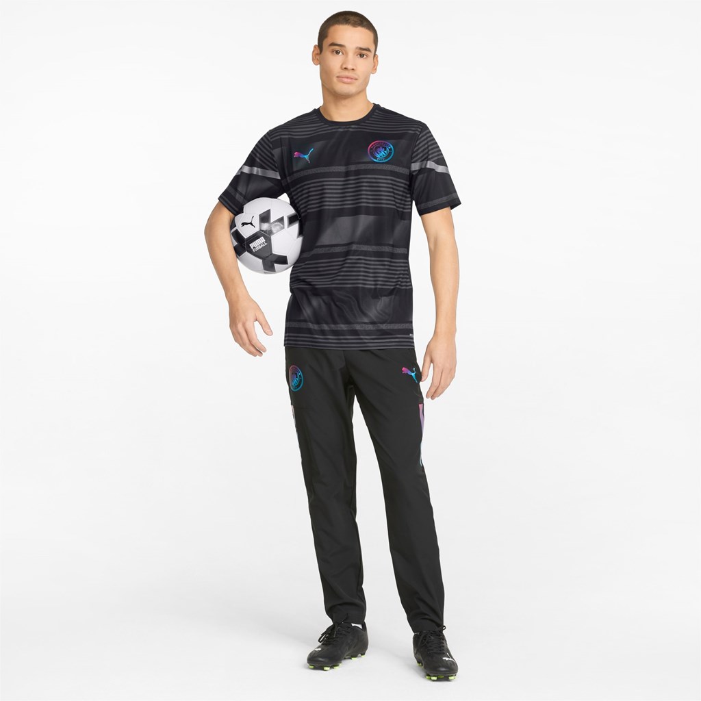 Puma Man City Prematch Soccer Jersey Siyah | LX2850793