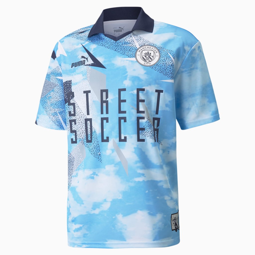 Puma Man City Sokak Soccer Soccer Jersey Açık Mavi | FU7931584