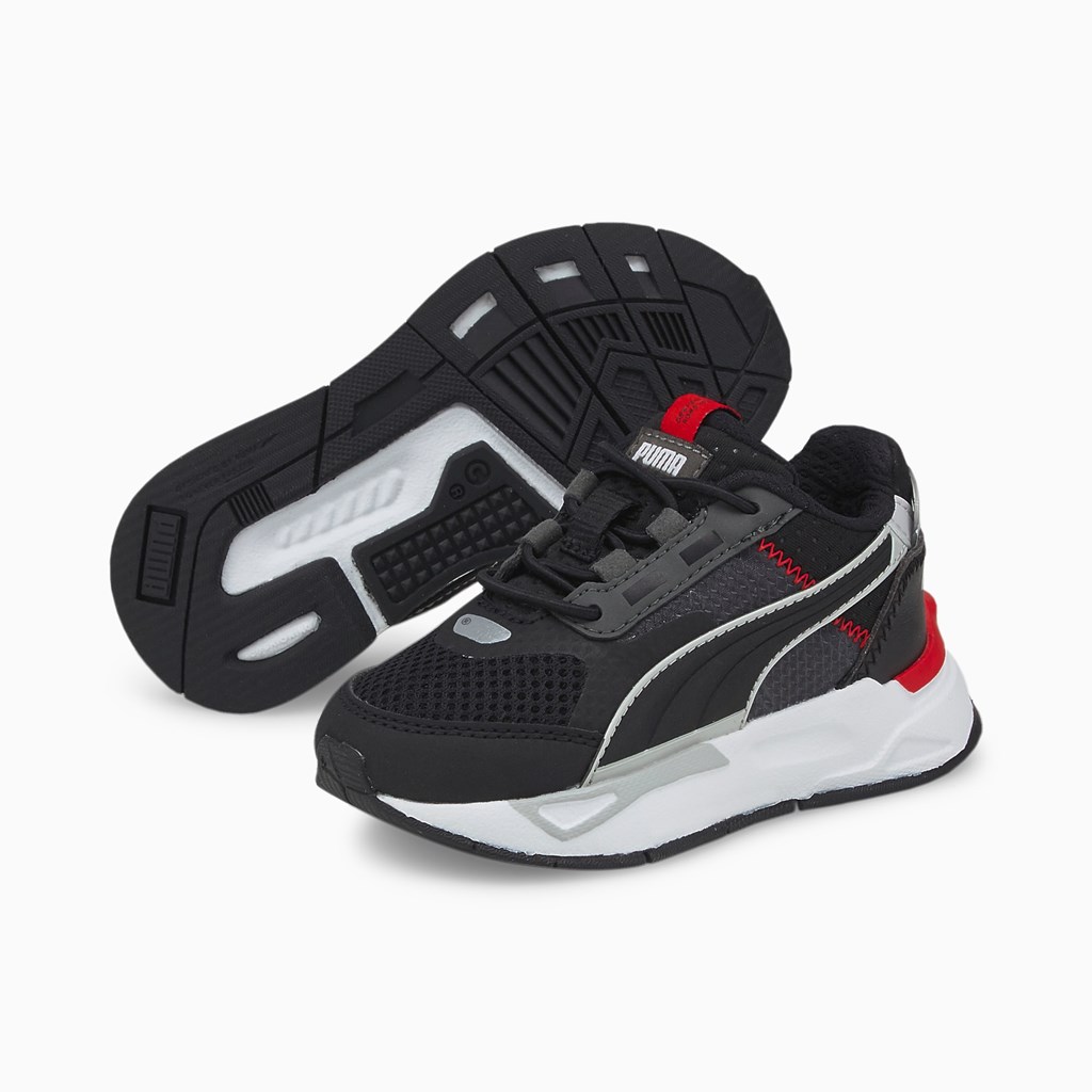 Puma Mirage Spor Tech Toddler Spor Ayakkabı Siyah Koyu Kırmızı | AE0978514