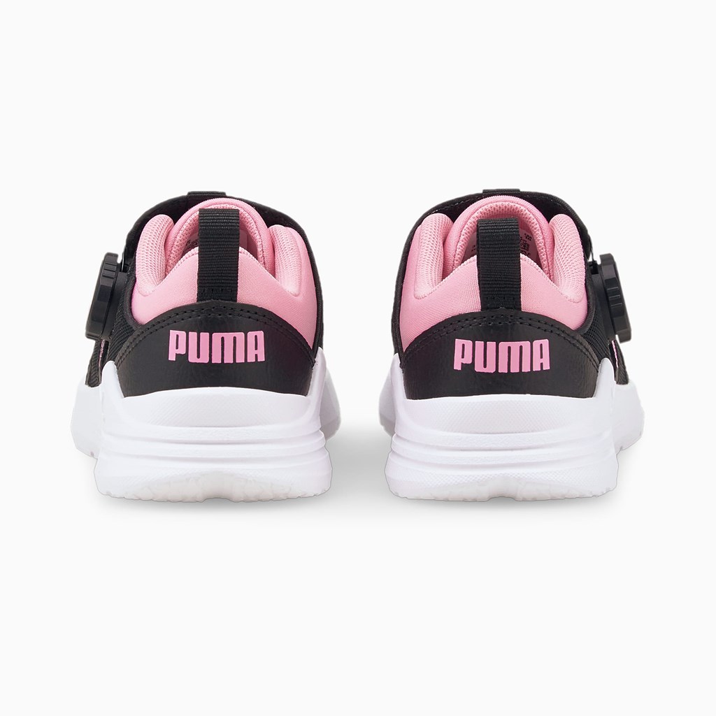 Puma PUMA Wired Run Disc Little Spor Ayakkabı Siyah Pembe | RJ7941836