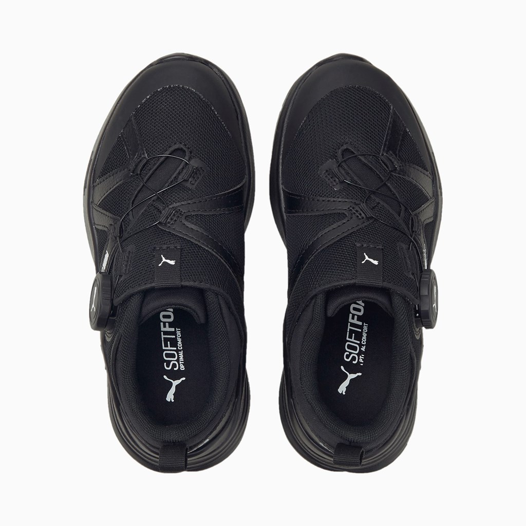 Puma PUMA Wired Run Disc Little Spor Ayakkabı Siyah Beyaz | XQ7348902