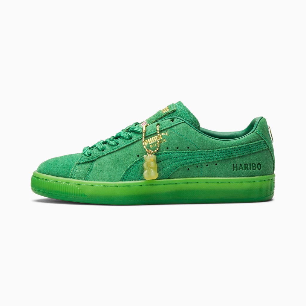 Puma PUMA x HARIBO Suede JR Spor Ayakkabı Yeşil Yeşil | FB1674230