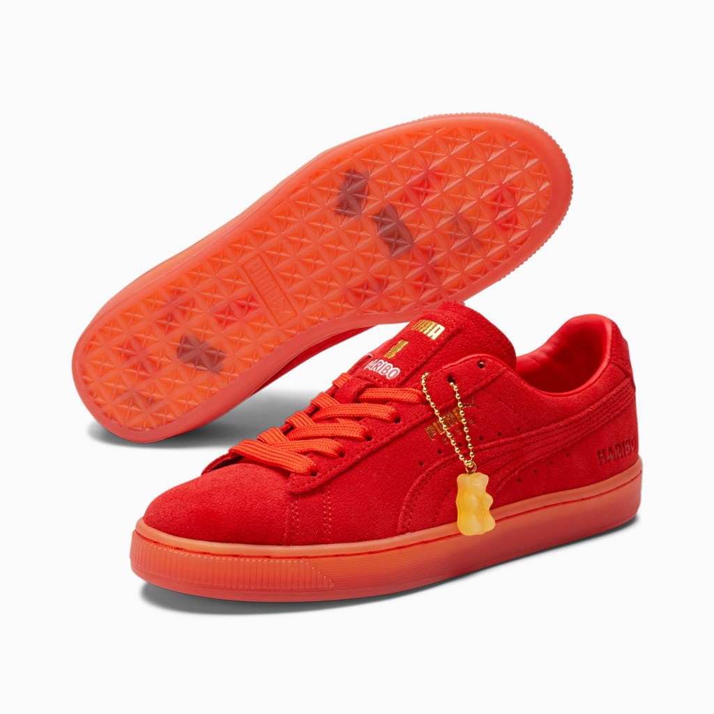 Puma PUMA x HARIBO Suede JR Spor Ayakkabı Kırmızı Kırmızı | SO9723106