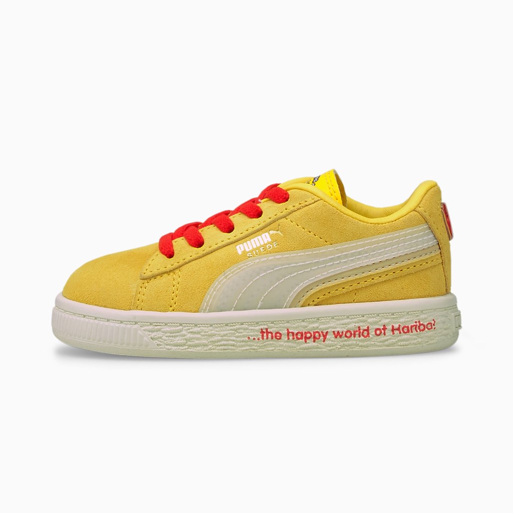 Puma PUMA x HARIBO Suede Triplex Toddler Spor Ayakkabı Beyaz | WD7685190