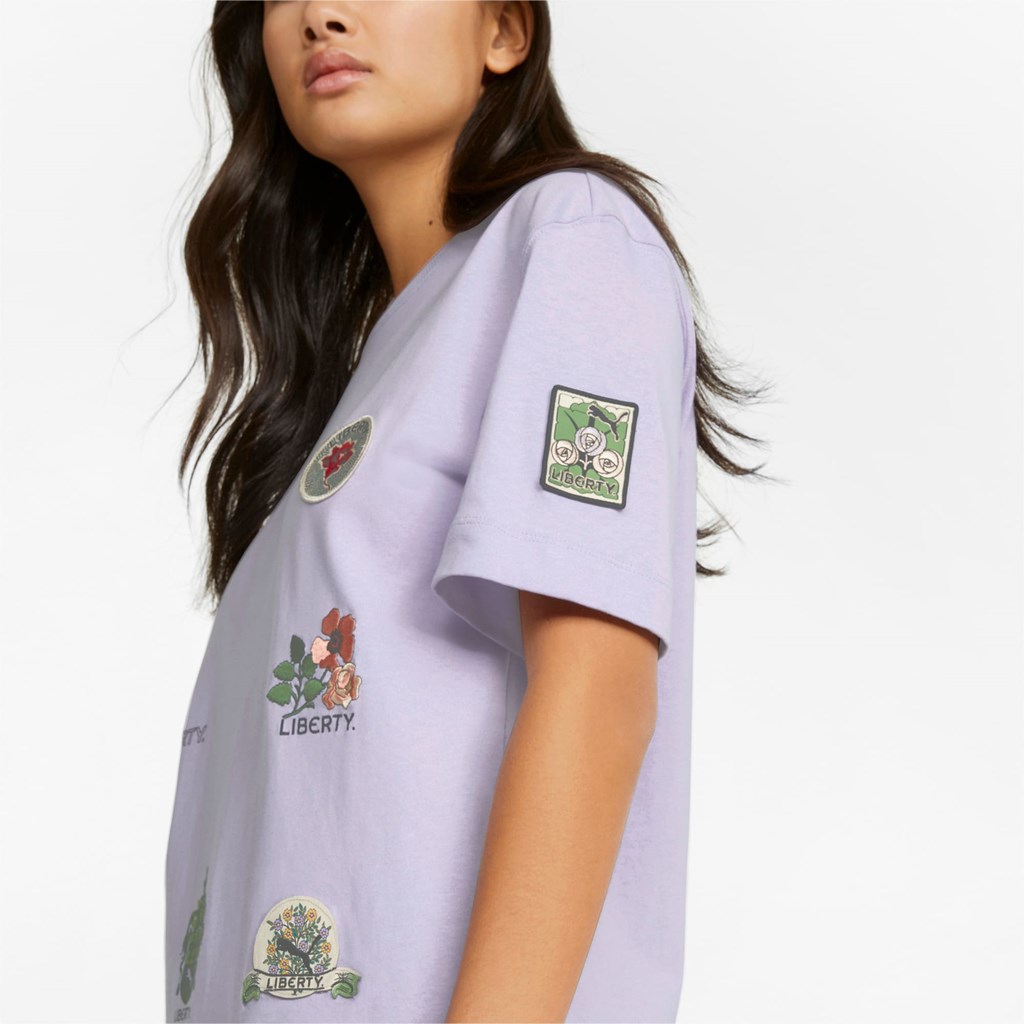 Puma PUMA x LIBERTY Badge Tee Pastel Lilac | EI7564029