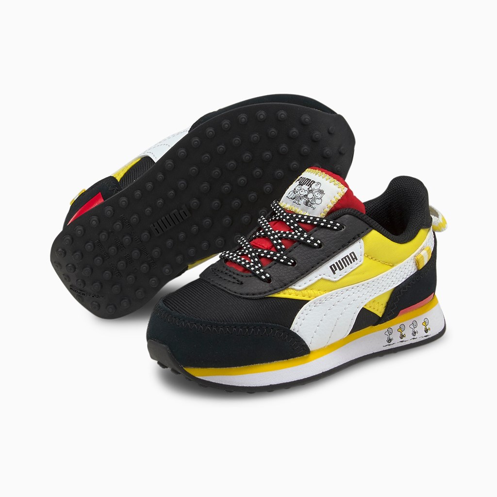 Puma PUMA x PEANUTS Future Rider Toddler Spor Ayakkabı Siyah | BC1980547