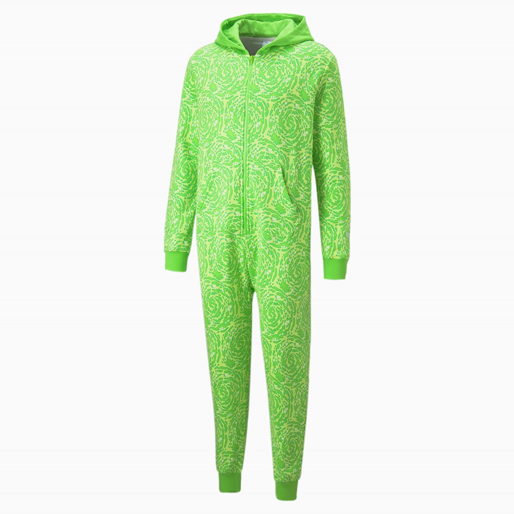 Puma PUMA x RICK AND MORTY Slime Basketball Onesie Yeşil | PQ2314598