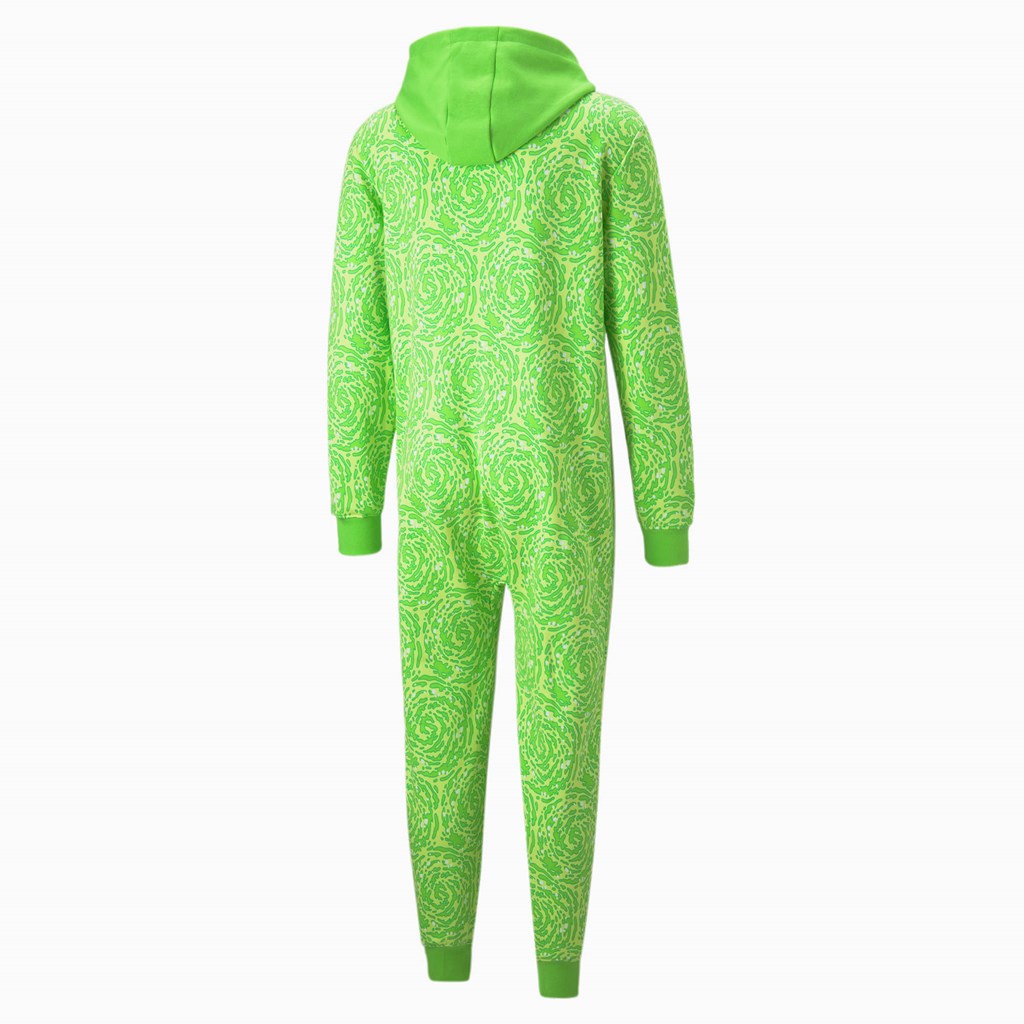 Puma PUMA x RICK AND MORTY Slime Basketball Onesie Yeşil | PQ2314598