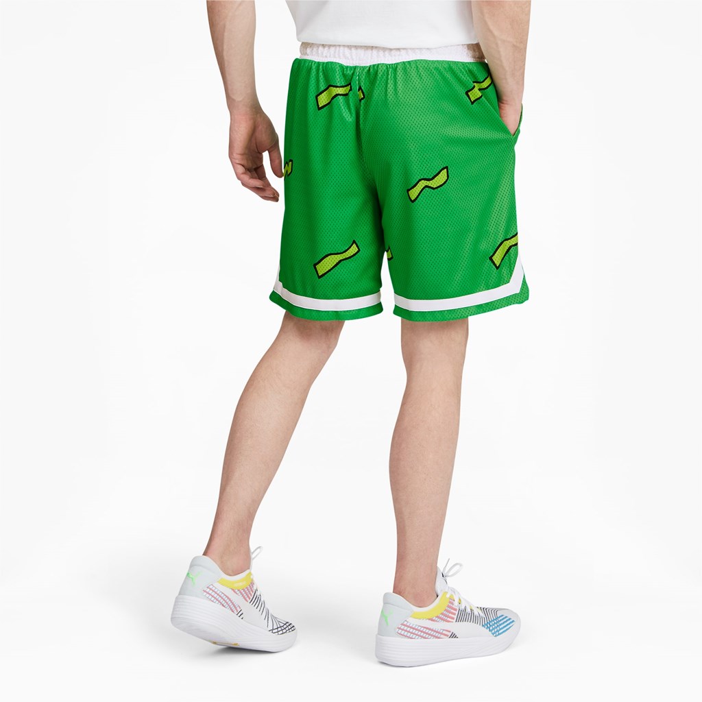 Puma PUMA x RUGRATS Basketball Şort Yeşil | XZ7829561