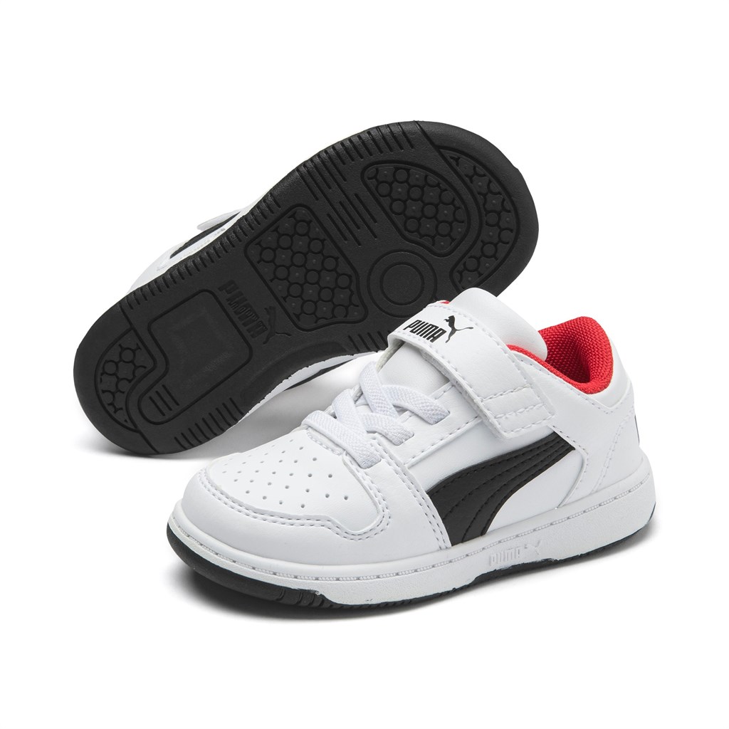 Puma Puma Rebound Layup Lo Toddler Spor Ayakkabı Beyaz Siyah Kırmızı | AR6275893