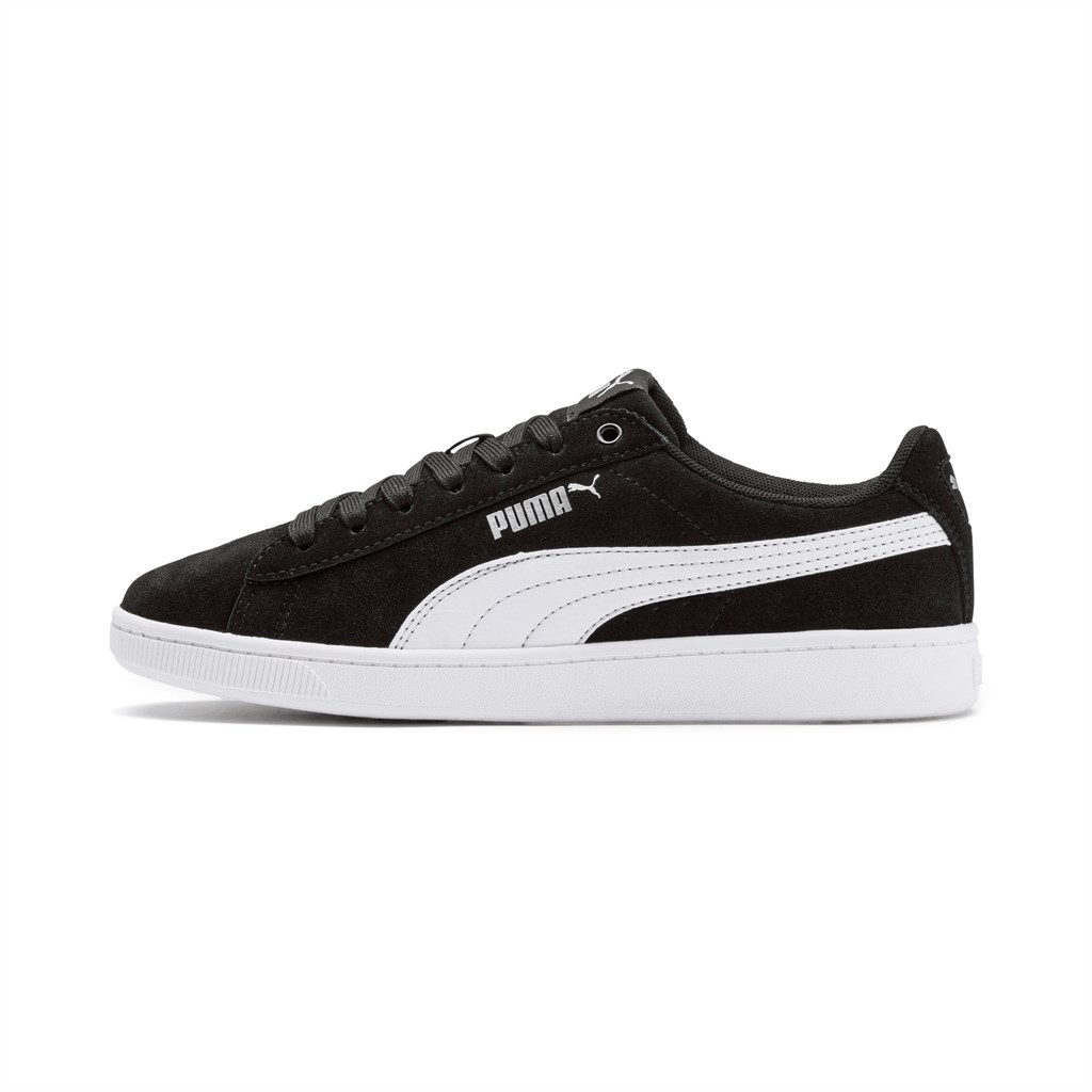 Puma Puma Vikky V2 Suede Jr Spor Ayakkabı Siyah Beyaz Gümüş | XJ4620357