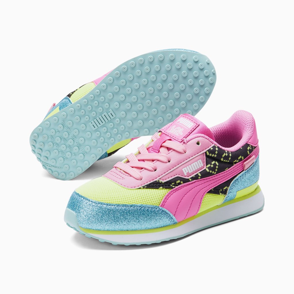 Puma Puma X L.O.L. Surprisefuture Rider Vrqt Little Spor Ayakkabı Mavi Pembe | VR6952134