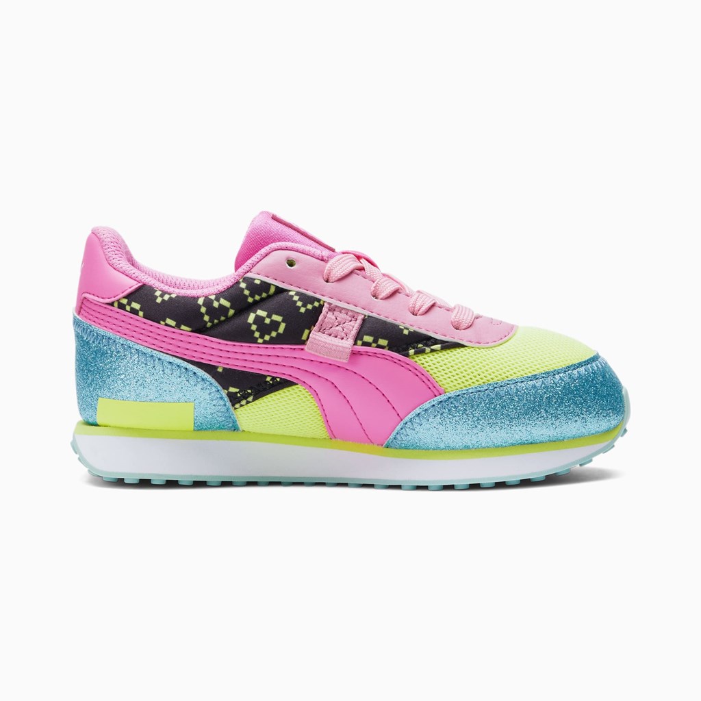 Puma Puma X L.O.L. Surprisefuture Rider Vrqt Little Spor Ayakkabı Mavi Pembe | VR6952134