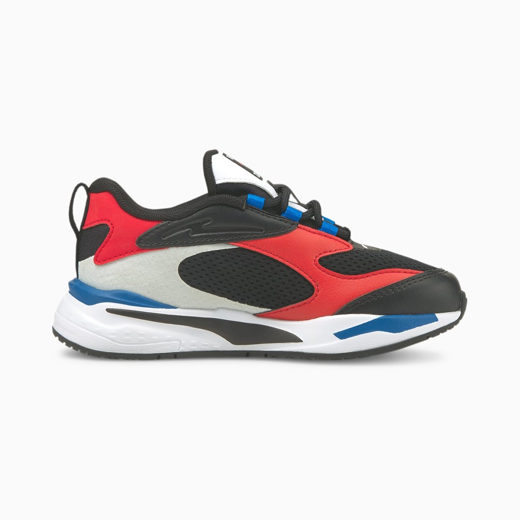 Puma RS-Fast Little Spor Ayakkabı Siyah Kırmızı Mavi | KY1723084