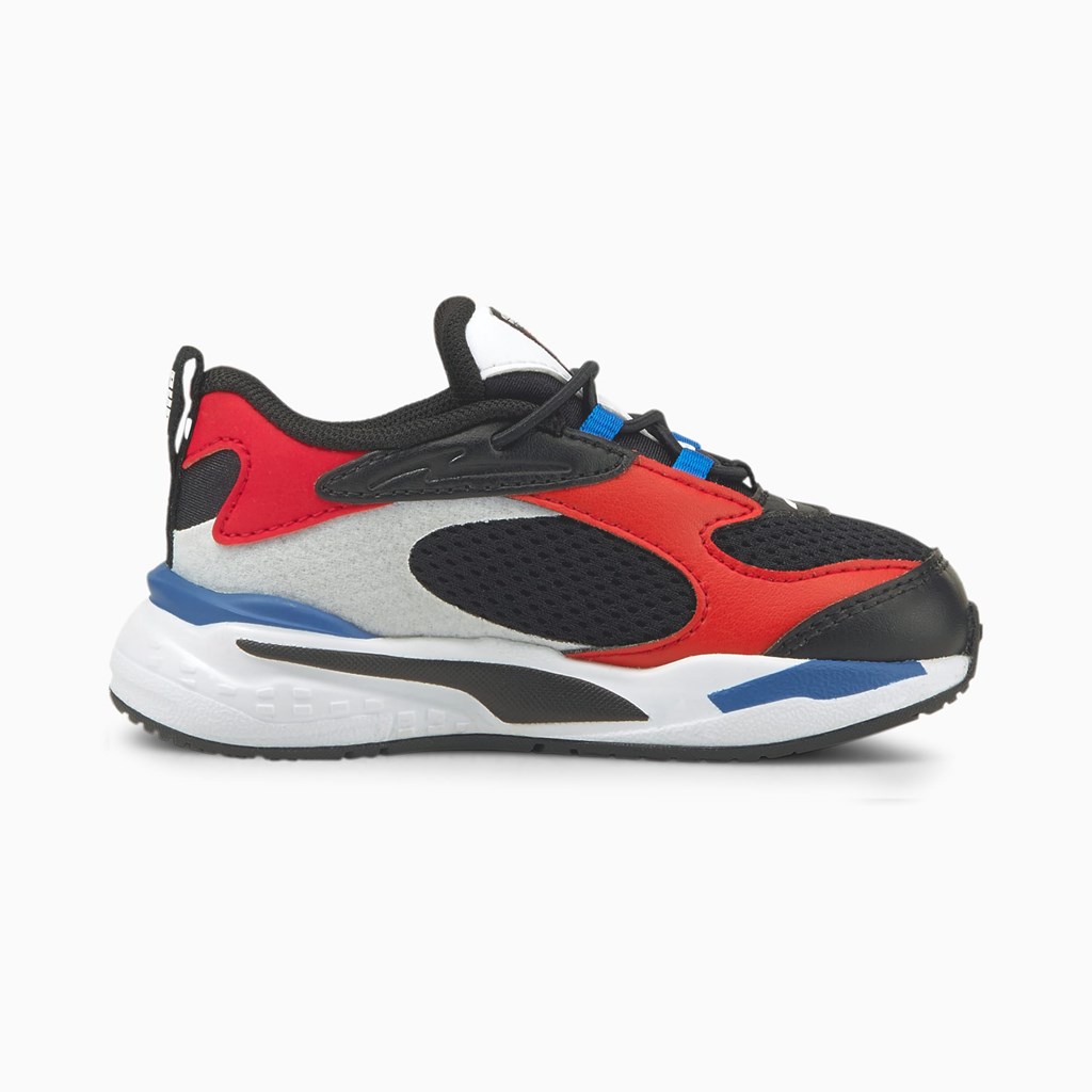 Puma RS-Fast Toddler Spor Ayakkabı Siyah Kırmızı Mavi | KW2149530