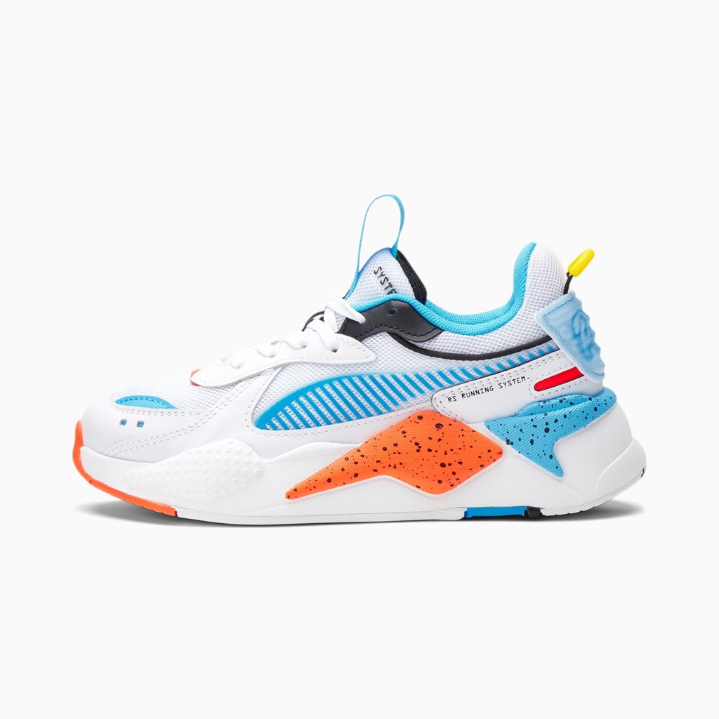 Puma RS-X Airbrush JR Spor Ayakkabı Beyaz Kırmızı Mavi | FB6309125