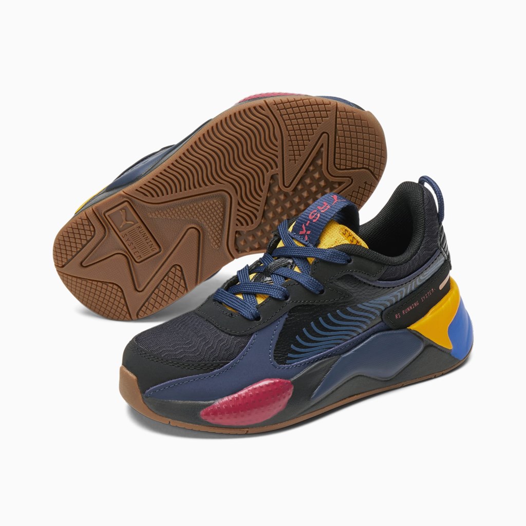 Puma RS-X Global Futurism Little Spor Ayakkabı Siyah | RY7392601